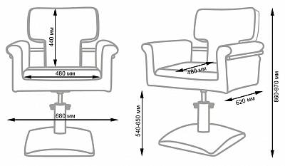 Кресло для парикмахерской МД-77А: вид 10