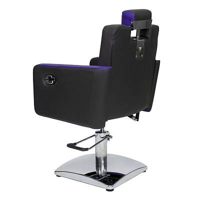 Парикмахерское кресло МД-166 гидравлика, регулировка спинки и подголовника: вид 12