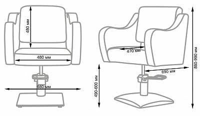 Парикмахерское кресло МД-24: вид 21