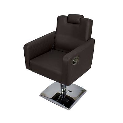 Парикмахерское кресло МД-166 гидравлика, регулировка спинки и подголовника: вид 5